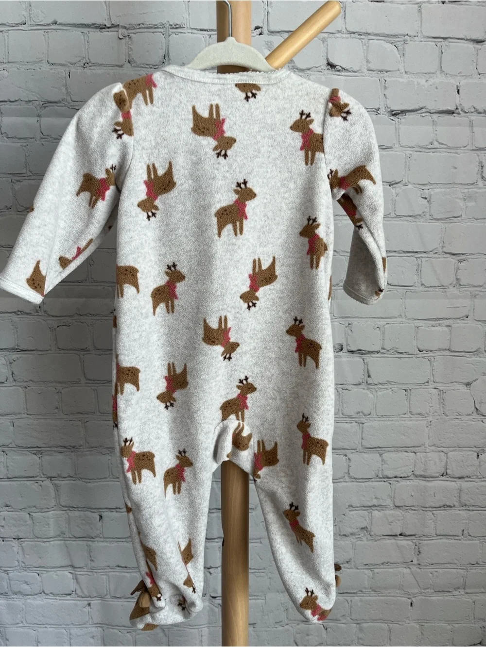 ⭐️⭐️PICK 5 / $20 Child of Mine Gray Reindeer Fleece One-Piece Pajamas